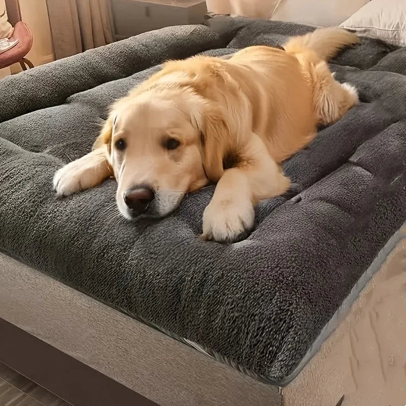 **Ultra-Soft Plush Pet Bed – Extra-Large Cozy Cushion for Dogs & Cats**
Give your furry friend a cozy place to relax with this extra-large plush pet bed. Made with soft polyester fabric and a thick, cushioned design, it’