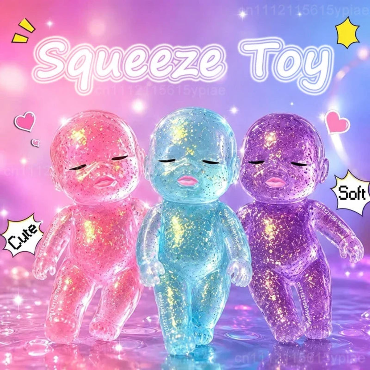 ๐ผ Squishy Baby Fidget Toy โ Stretchy, Slow-Rising Fun