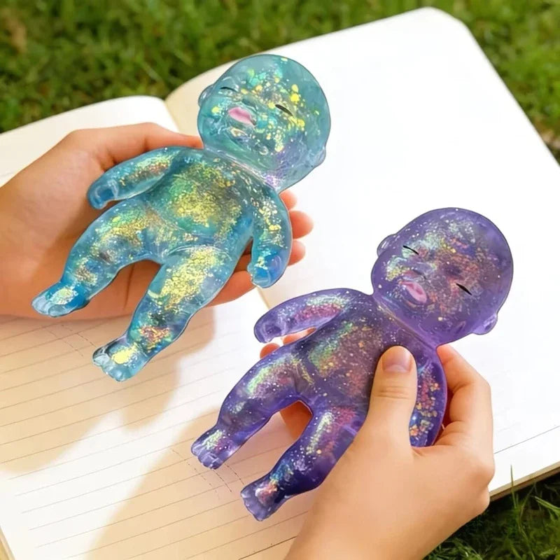 ๐ผ Squishy Baby Fidget Toy โ Stretchy, Slow-Rising Fun
