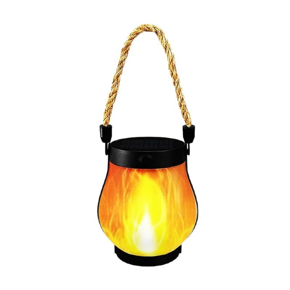 Fireside Glow Solar Lantern