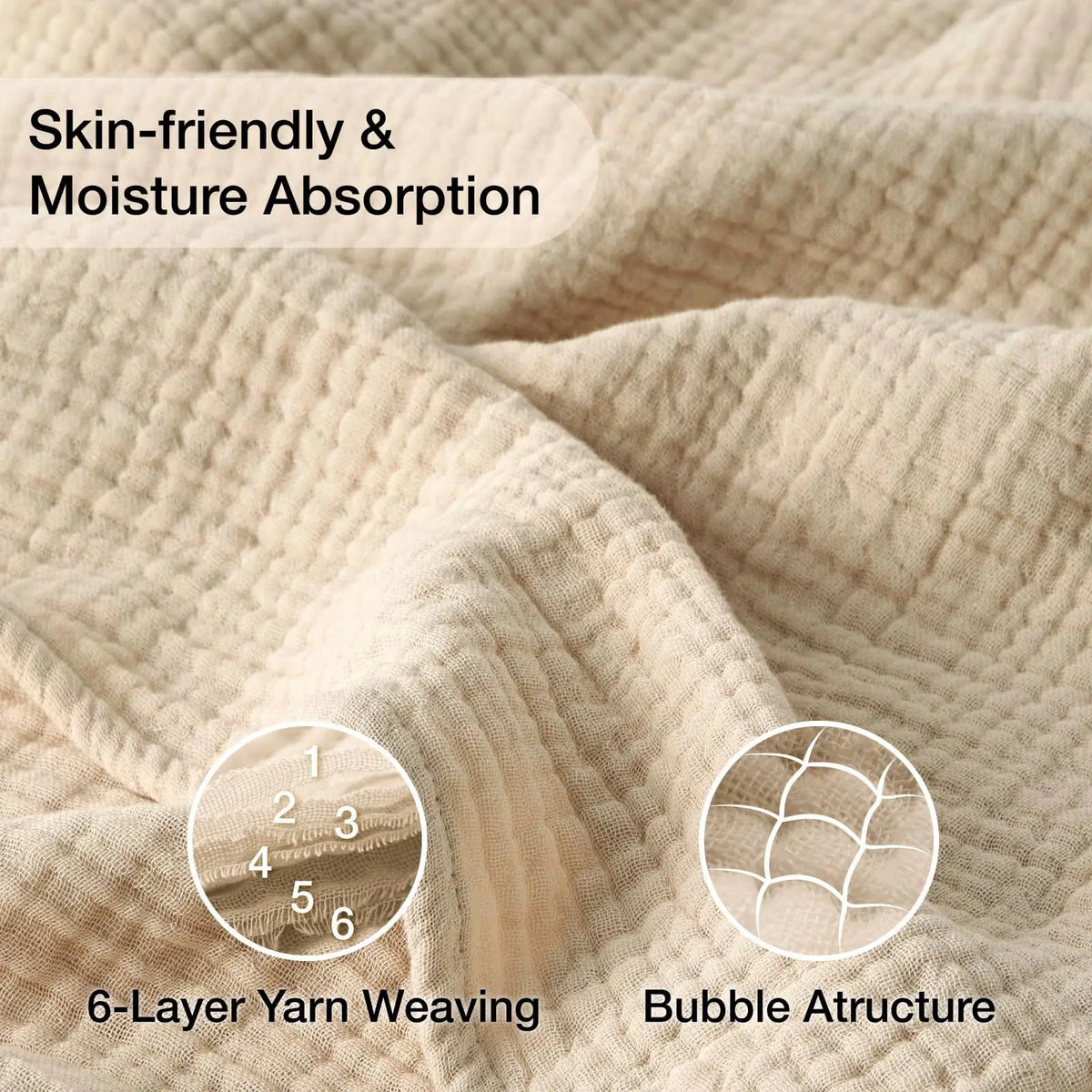 Woven cotton throw blanket