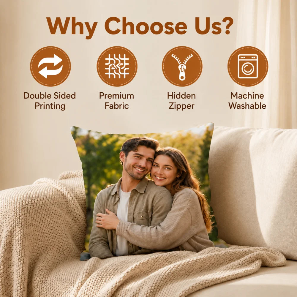 Personalized Family Pillow Cover 1/2/4Pcs