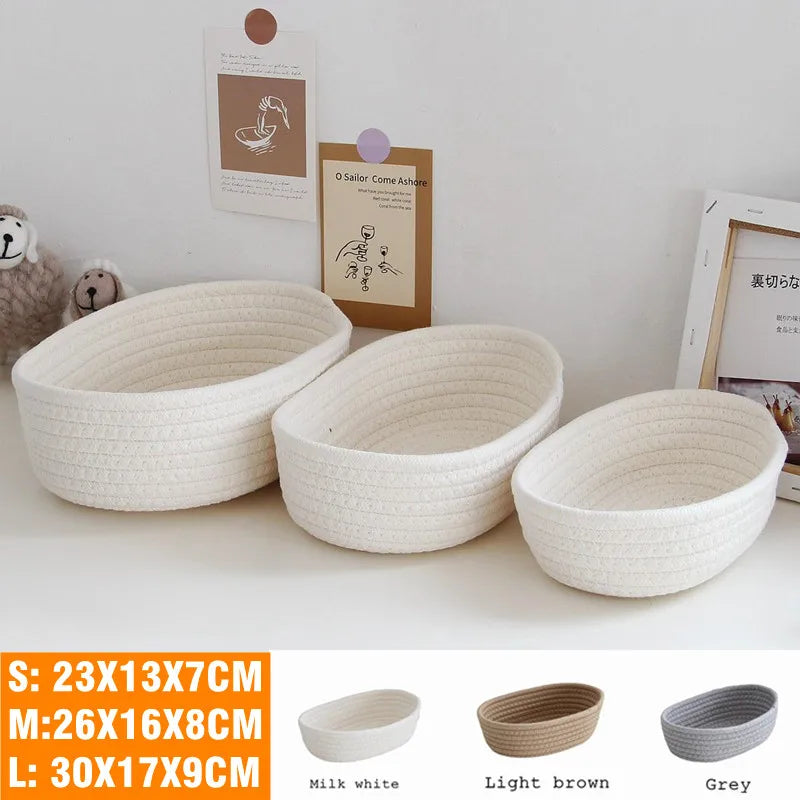 Gather Woven Cotton Storage Basket