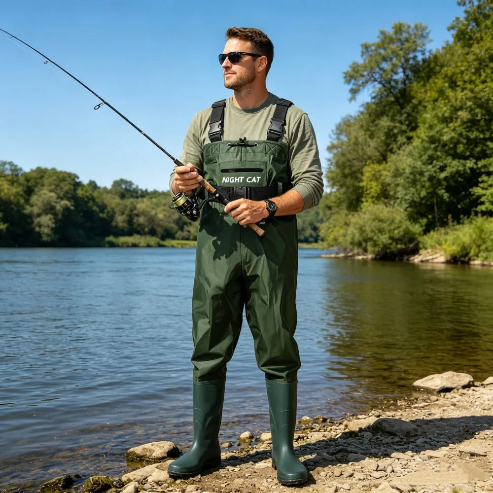 Outdoor Waterproof Chest Wader with Boots