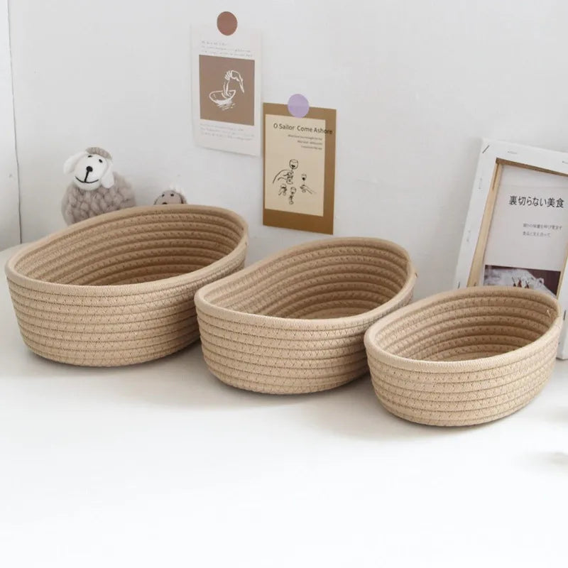 Gather Woven Cotton Storage Basket