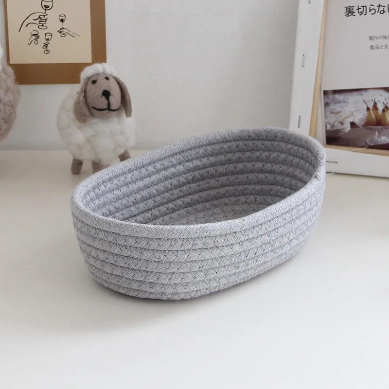 Gather Woven Cotton Storage Basket