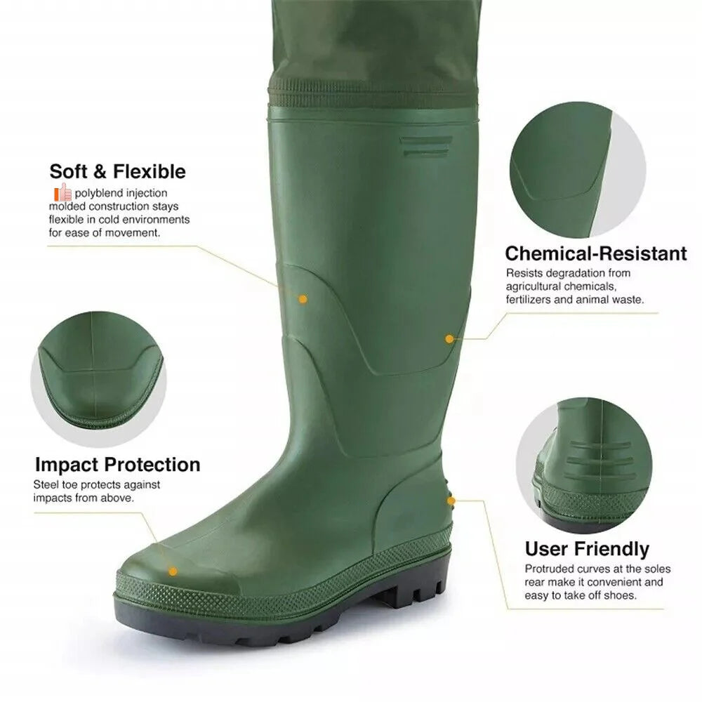 Outdoor Waterproof Chest Wader with Boots