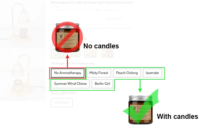 Watson Candle Warming Lamp
