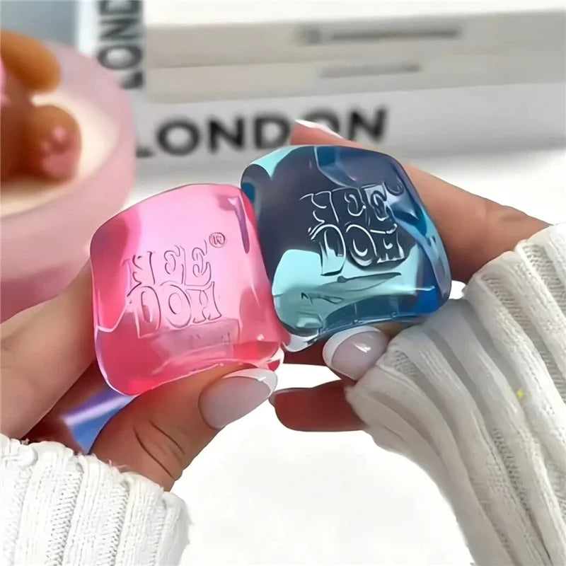 🧊 Needoh Nice Ice Baby Fidget Cube – 4-Piece Squishy Set